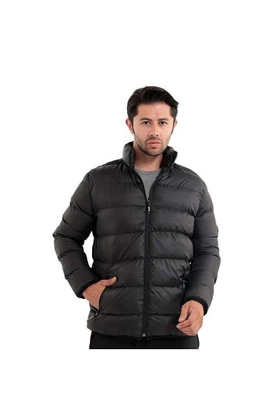 Slazenger Ανδρικό μαύρο παλτό Nadim I - St22je017-500