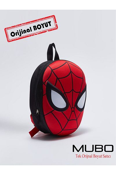 MUBO 3D Embossed Kindergarten Nursery and Daily Use Bag Spiderman Backpack 2-5 Years