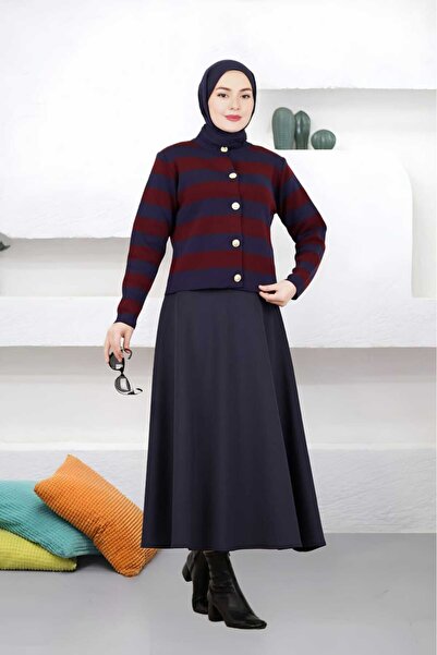 CNG MODA Fusta Hijab din țesătură Puff Scuba