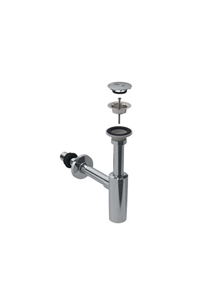 Geberit Lavabo Sifonu Seti T Tipi Parlak Krom 151.020.21.1
