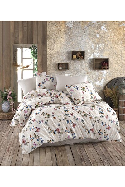 sabirehome Luxury Durable Breathable Soft Double Duvet Cover Set Fitted Sheet 160 X 200cm