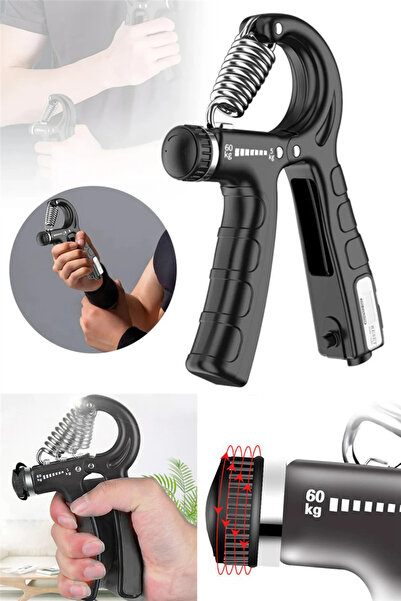 omilife Konforlu 5-60 Kg Ayarlanabilir Sayaçlı El Ve Bilek Güçlendirici Fitne...