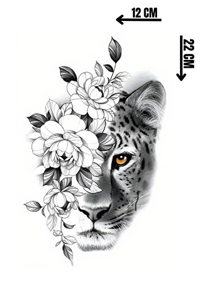 Barly Geçici Kaplan Figürlü Dövme Tattoo