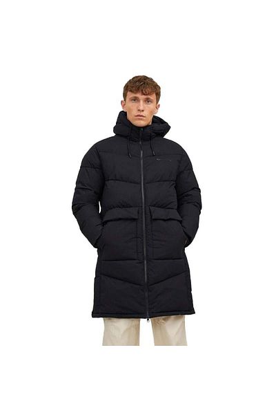 Jack & Jones معطف رجالي طويل منتفخ من Jorvesterbro 12238852   أسود