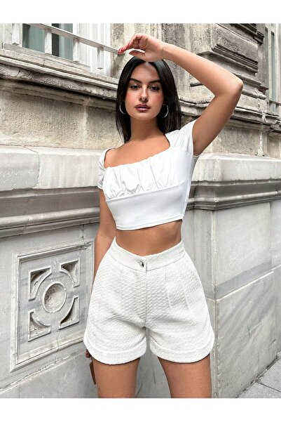 Moda ZR Women's Pocket Chanel Shorts Pants