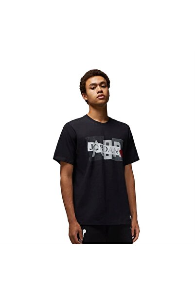 JORDAN M Brand Gfx Ss Crew 3 Erkek T-shirt Dm1426-010 Siyah