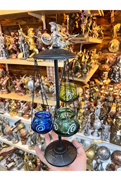 ATÖLYE SAİT Cam mumluk 3 lü