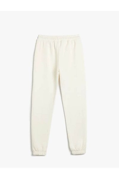 Koton Jogger Sweatpants με τσέπες - Δέσιμο στη μέση και λεπτομέρεια απλικέ