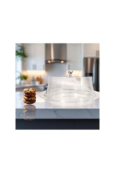Rema Acrylic Dessert Serving Tray with Clear Lid