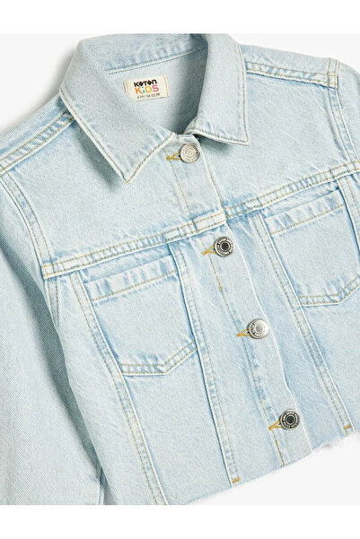 Koton Jachetă de blugi din bumbac cu detaliu cu nasturi