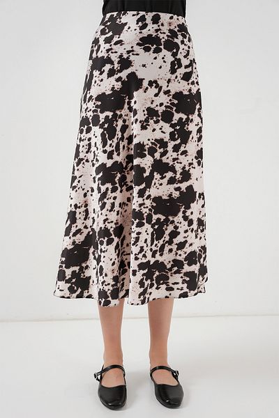 Bigdart 15806 Satin Skirt - A.Ekru