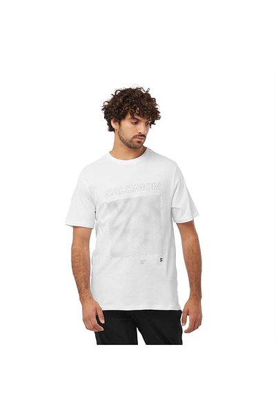 Salomon Men's White T-Shirt - Graphic SS, M, LC 2246900