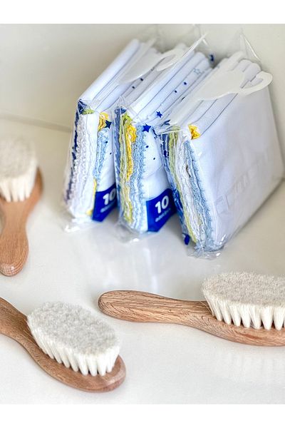 BETSY STUDIO 100% Cotton Mouth Wipes 10 Pack White Soft