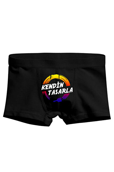 celiktasarım Kişiye Özel Fotoğraf Yazı Baskılı Erkek Boxer