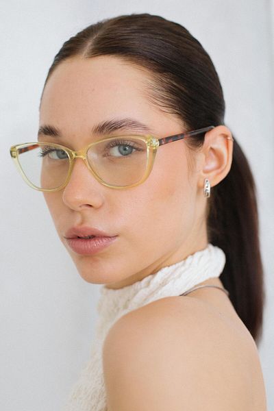 Bilge Karga Hayrish Yellow Leopard Blue Light Protective Glasses