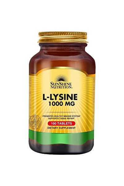 Sunshine Nutrition التغذية L-Lysine 1000Mg - يعزز صحة الجهاز المناعي، 100 قرص