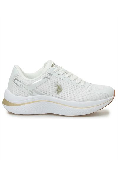 U.S. Polo Assn. U.S. Polo Assn. Pantofi sport casual pentru femei Genesis, alb-auriu