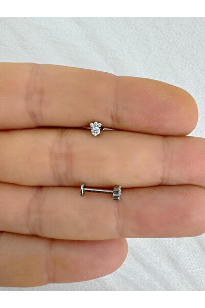 Arescollection 1 adet G23 TİTANİUM ( TİTANYUM) HELİX TRAGUS CONCH UYUMLU PİERCİNG