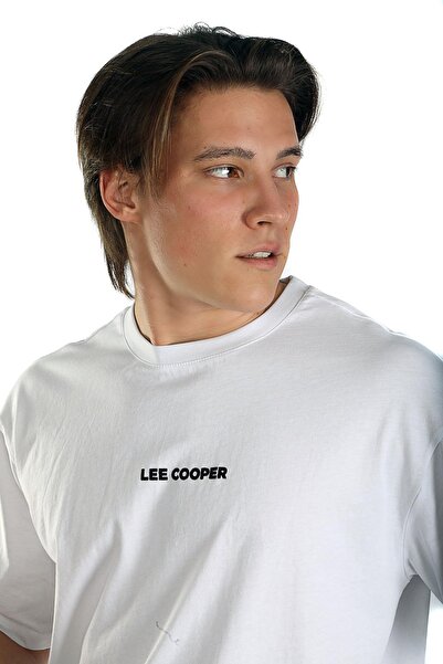 Lee Cooper Losel Men's 100% Cotton O-Neck T-Shirt White