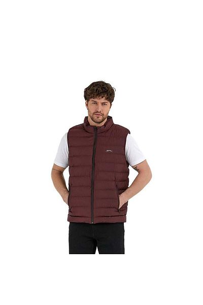 Slazenger Мъжки елек в бордо и червено - празен, модел St21ye060-620