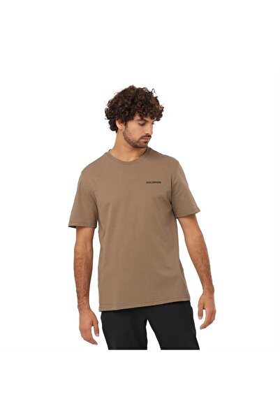 Salomon Graphıc Perf Ss Erkek T-shirt Lc2247200 Kahverengi