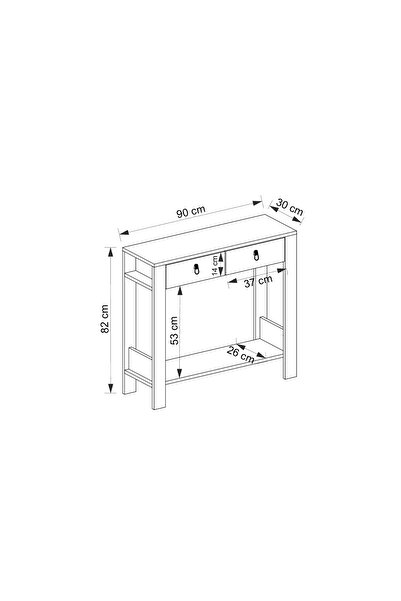 Home Mobiga Sindy Çift Çekmeceli Metal Gold Kulp Dresuar