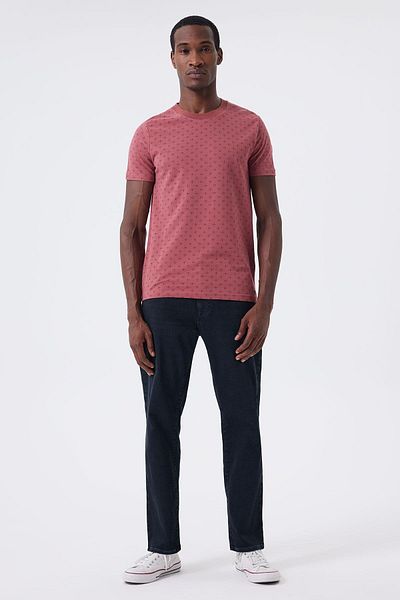 Lee Cooper Ανδρικό μπλουζάκι με λαιμόκοψη Polo - Dusty Rose, Polite 1