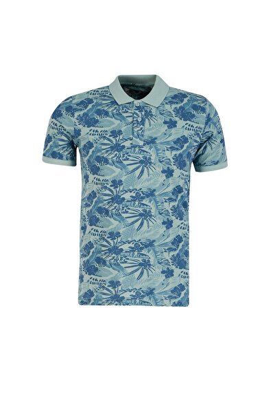 Lee Cooper Ανδρικό μπλουζάκι Joseph 100% βαμβακερό γιακά πόλο πικέ Çağla Green