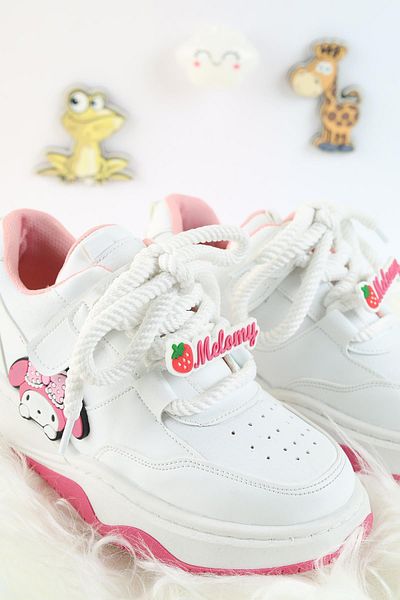 Moda Lime Pantofi sport unisex pentru copii Kuromi Design special Pantofi cu cravată și velcro
