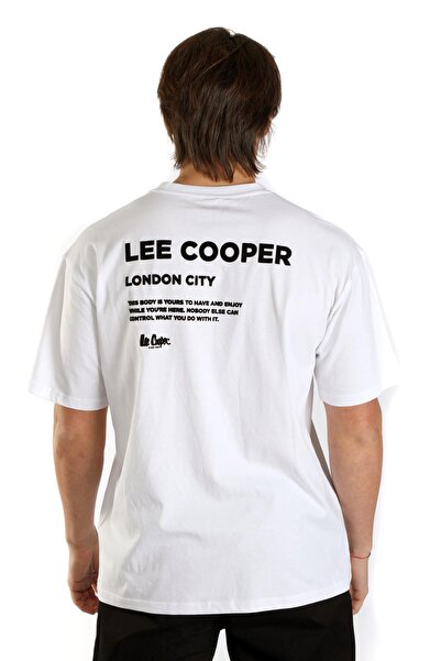 Lee Cooper Losel Men's 100% Cotton O-Neck T-Shirt White