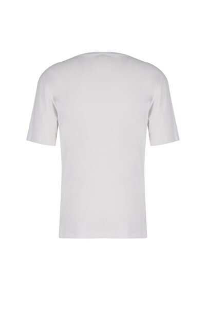 Lee Cooper Ανδρικό μπλουζάκι Sanders 100% βαμβακερό λαιμόκοψη λευκό