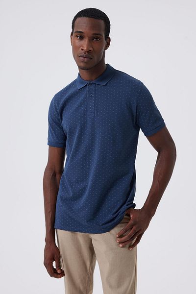 Lee Cooper Мъжка тениска Newmixed, 100% памучна, светло тъмносиня