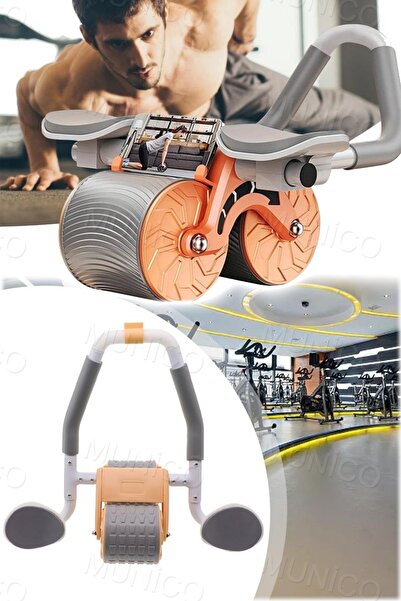 Munico Otomatik Rebound Karın Kası Eğitmeni Ab Roller Karın Tekerleği Ev Eğit...