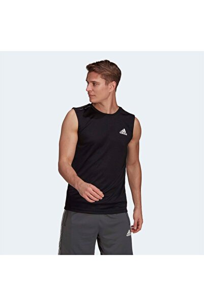 adidas Aeroready Designed to Move Sport Men's Black Tank Top (Gm2130)
