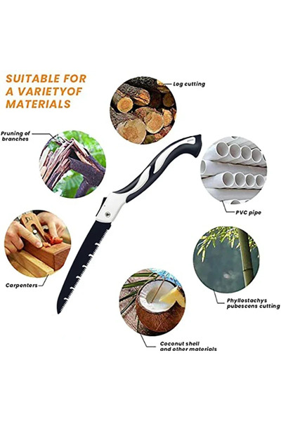 Choice 250mm 1Pc Folding Hand Saw Outdoor Logging Saw Woodworking Folding Portable Saw Garden Camping Pruni