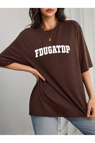 uyguntarz Μπλουζάκι Unisex Fdugatp με εμπριμέ σχέδιο