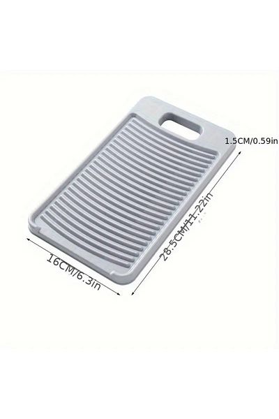 Choice Light Grey Thickened Non-Slip Laundry Board for Home And Dorm Use, Multi-Purpose Washing Board for C