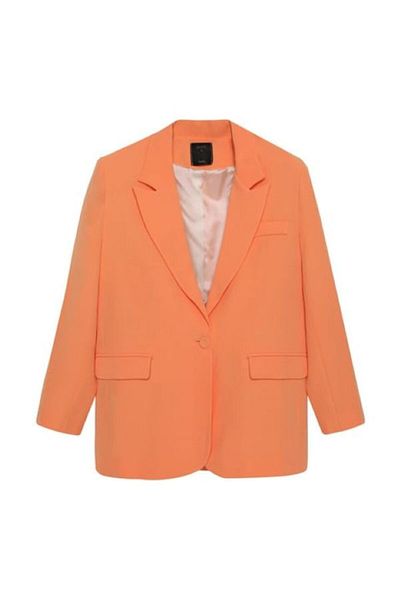 Çnru Lined Overize Blazer Jacket