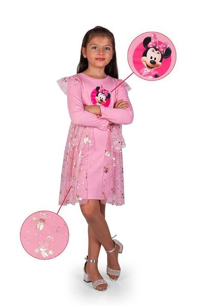 diamondstar Rochie pentru fetiță Mickey pentru petrecere pentru ziua de naștere și costum de spectacol