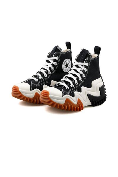 converse Black Run Star Motion Platform Women's Shoes - 171545 C