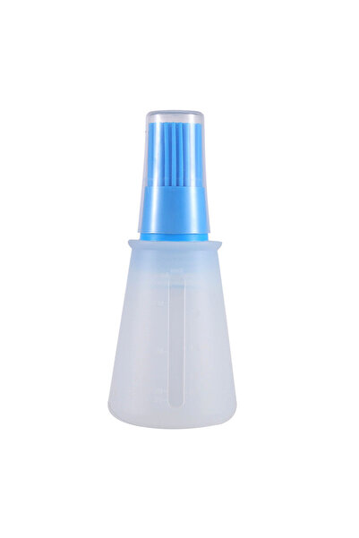 Choice1 blue 1 Pcs Portable Silicone Oil Bottle with Brush Grill Oil Brushes ...