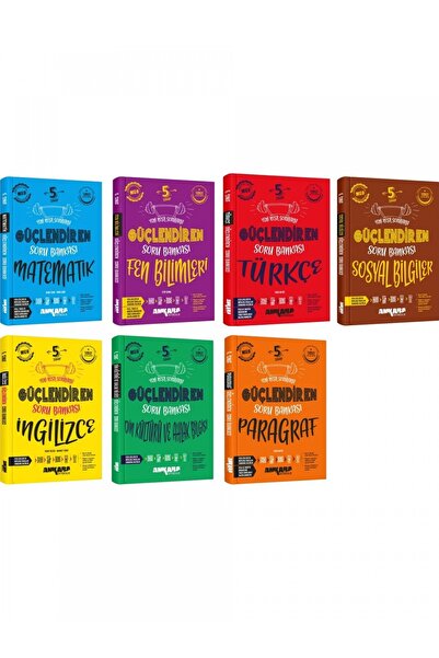 Ankara Yayıncılık 2025 5. Sınıf Güçlendiren Soru Bankası Seti 7 Kitap Güncel ...