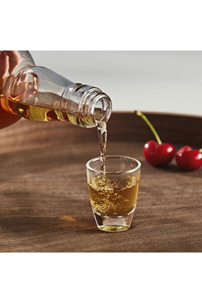 IKEA 4 Adet Mini Shot Bardağı Hacim 30 ml İkea 4'lü Set Likör Şat Bardağı Cam Bardak Yükseklik 5 cm