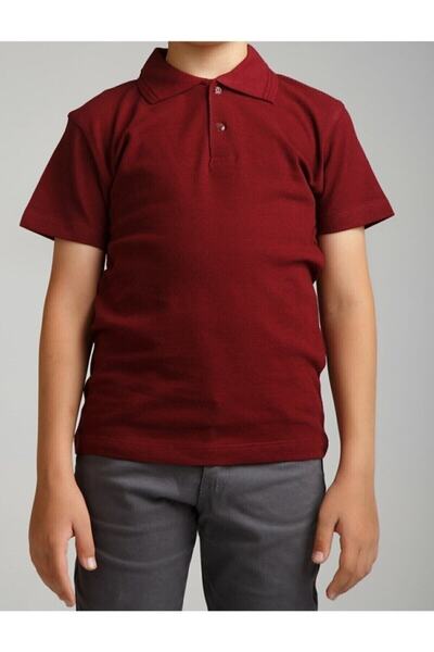 YCN TEKSTİL Tricou cu mânecă scurtă cu gât polo pentru copii