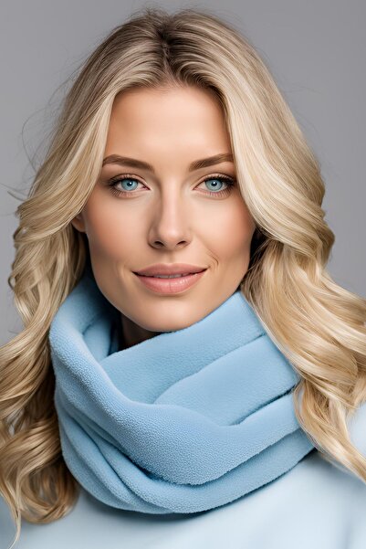 Salvia Dione Γυναικείο σάλι Polar - Μαλακό, Πουφένιο, Ζεστό, Χοντρό χρώμα, Μακρύ κασκόλ, Σάλι ώμου Kaşkol, 30 x 190 cm