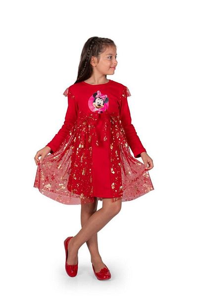diamondstar Rochie pentru fetiță Mickey pentru petrecere pentru ziua de naștere și costum de spectacol