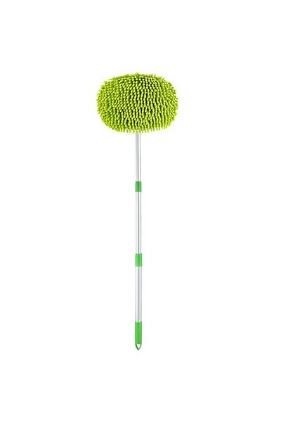 EAFC Green Car Cleaning Brush Telescopic Long Handle Cleaning Care Details Adjustable Super Absorbent Car
