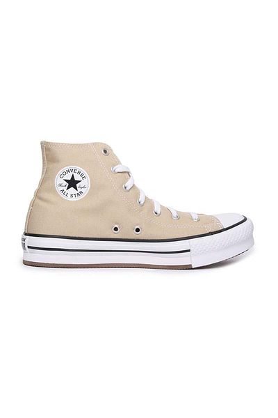 converse حذاء كاجوال نسائي من Chuck Taylor All Star Lift Platform A06344C باللون البيج