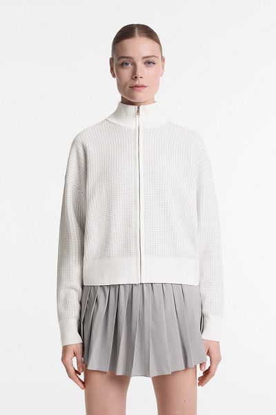 Oysho Knit jacket with high collar