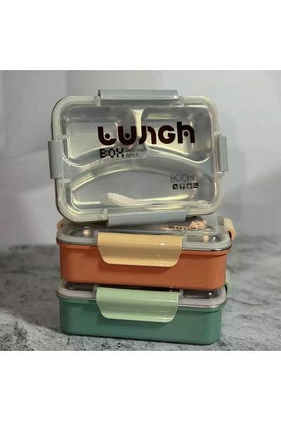 Kayra Stone Steel Lunch Box - Insulated Lunch Box - Stainless Bpa Placemat